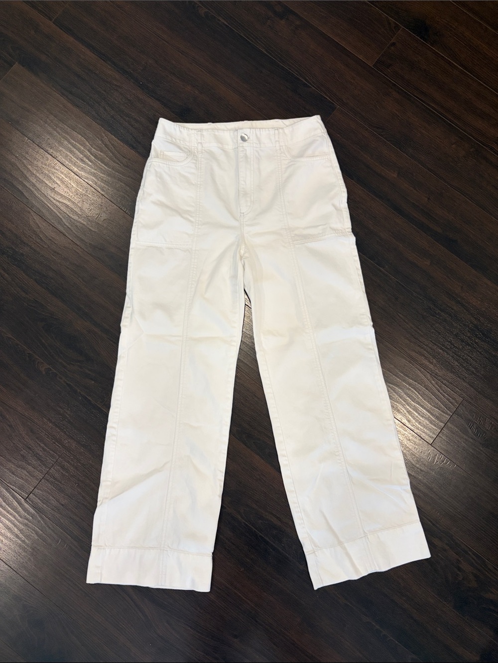 LOFT White Straight-Leg Women's Pants